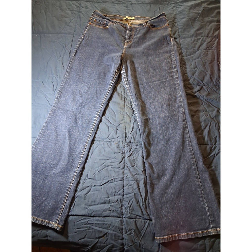 Levi's 512 Women's Sz 16M Medium Perfectly Slimming Boot Cut Jeans Denim Blue‎